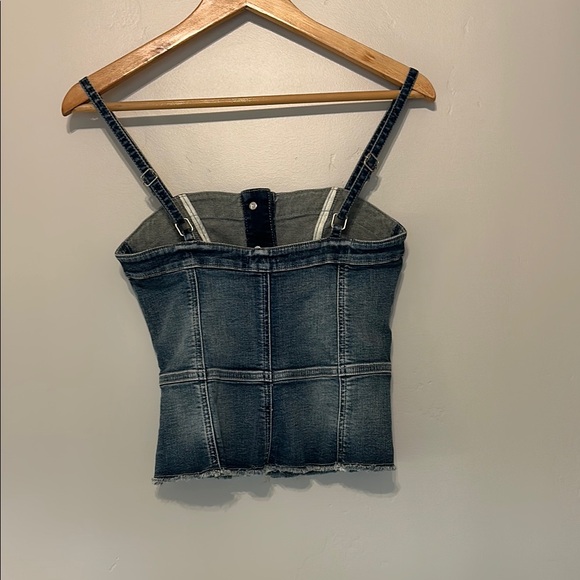 NWT - Guess Blue Denim Bustier/Tank Top - Picture 3 of 3